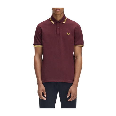 Fred Perry Polo Polo Uomo con doppia riga 40 P25 - FRED PERRYM12 - Y89 - 40 - Francavilla Moda
